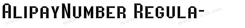 AlipayNumber Regula字体转换